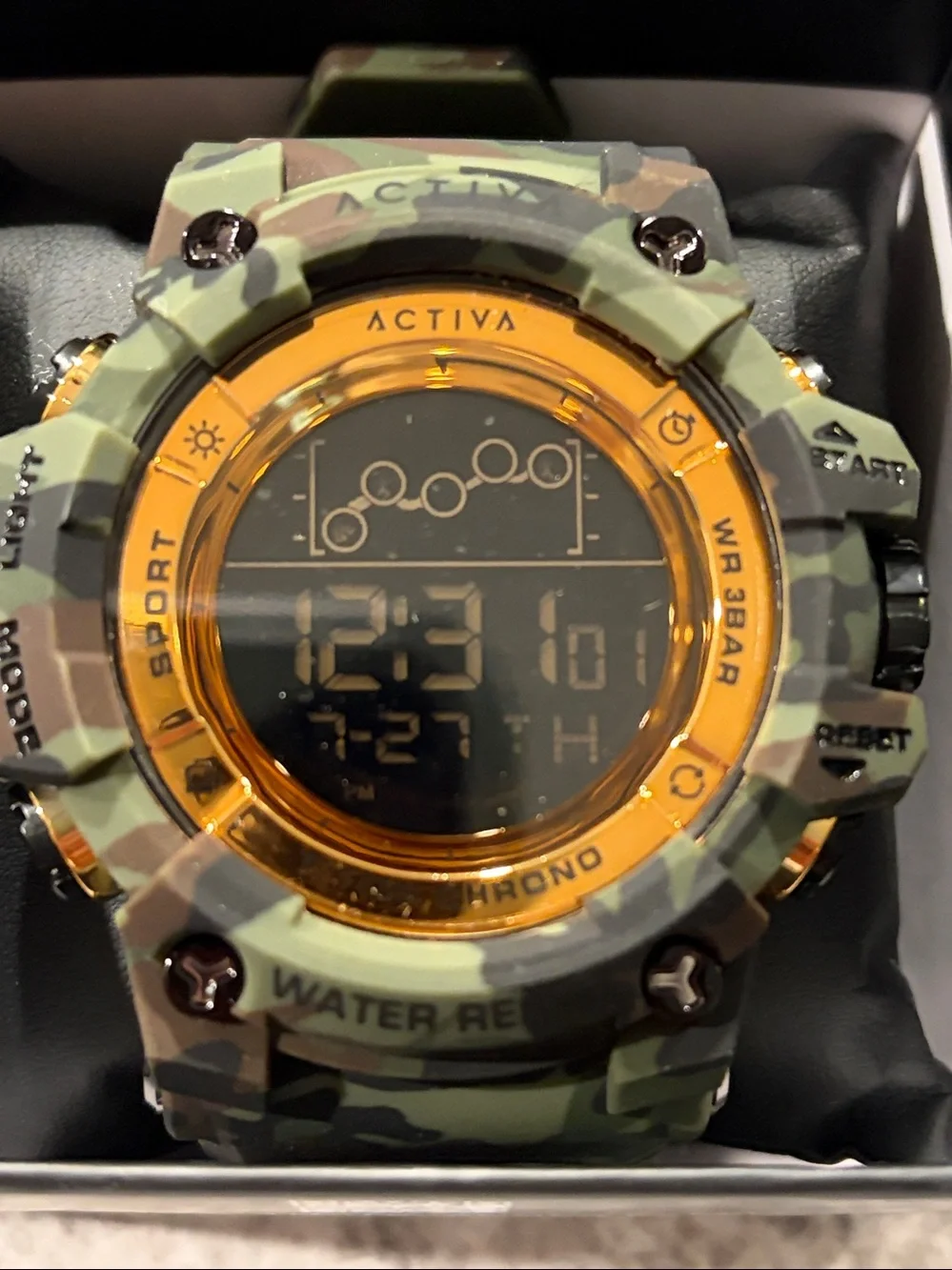 Activa X Invicta Digital Summit Unisex Watch 50mm Camo ACW8082-021 New w/Box